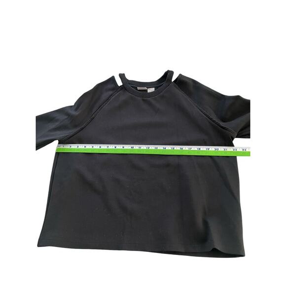 Chicos Zenergy Casual Pullover Sweater Peek A Boo Shoulder Cut Out US Size 12/14 - Picture 4 of 6